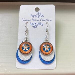 Houston Astros Game Day Drop Dangle Earrings